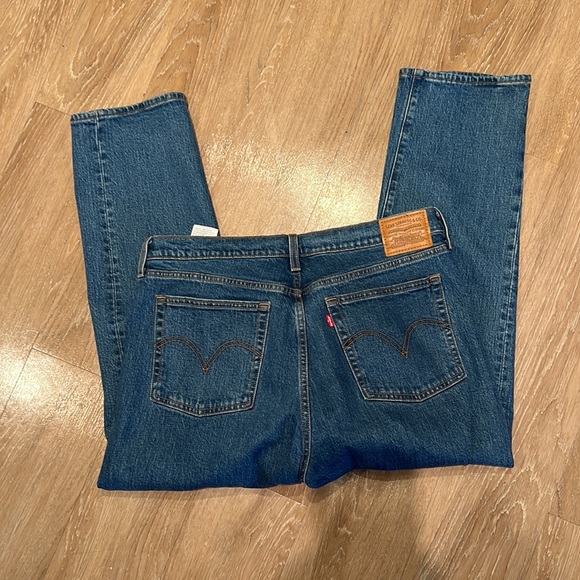 Levi The Wedgie Straight High Waist Jeans SZ 32 - Picture 3 of 7